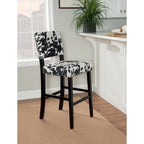 Black Cow-print Bar Stool