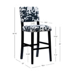 Black Cow-print Bar Stool