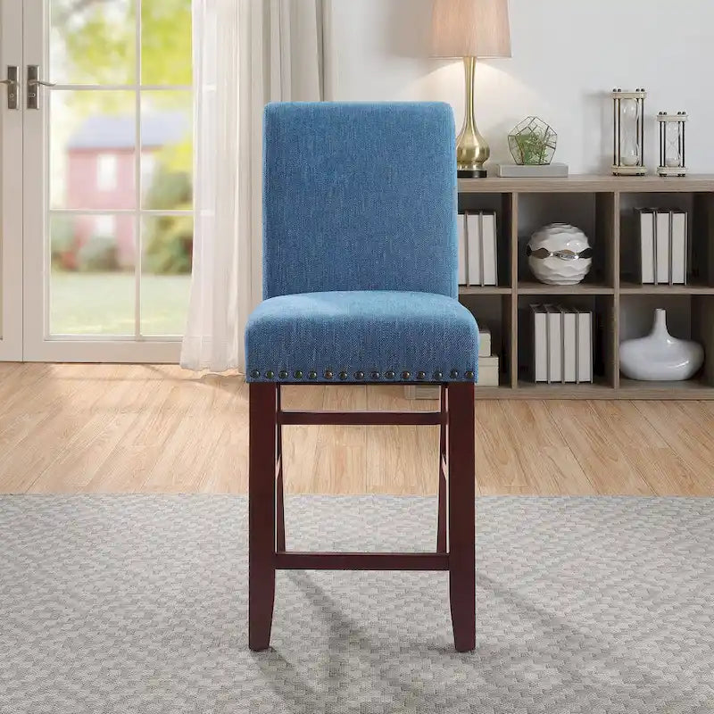 24 Parsons Barstool with Nailheads