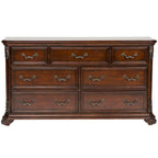 Cognac Dresser & Mirror