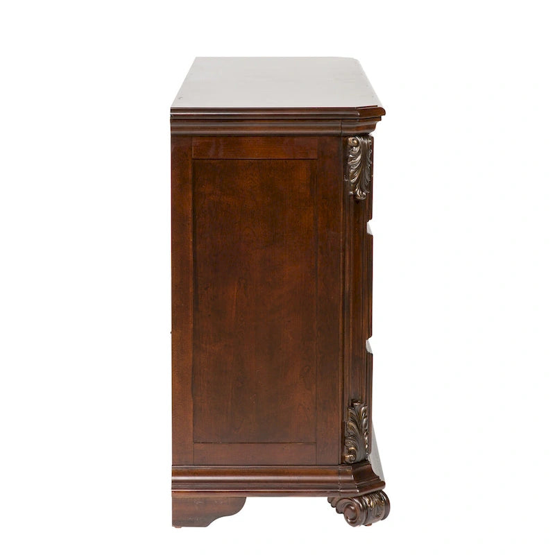 Cognac Dresser & Mirror