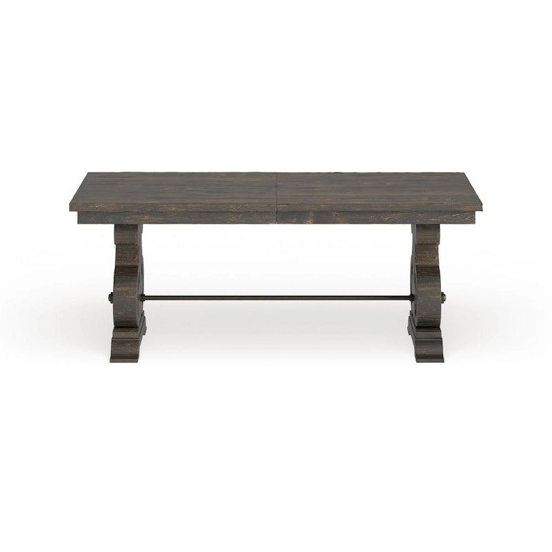 Aged Wood Rectangular Dining Table