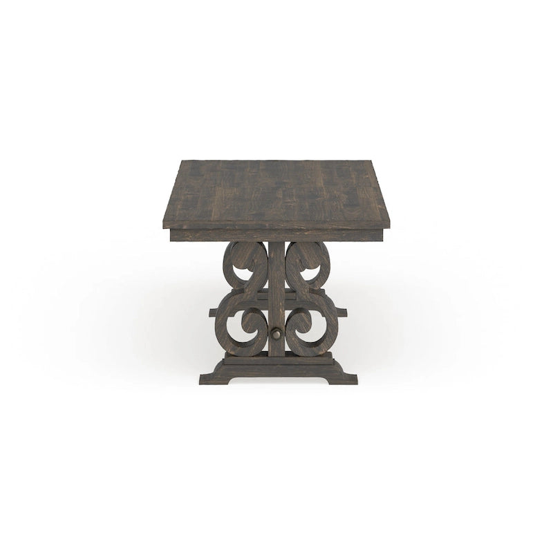 Aged Wood Rectangular Dining Table