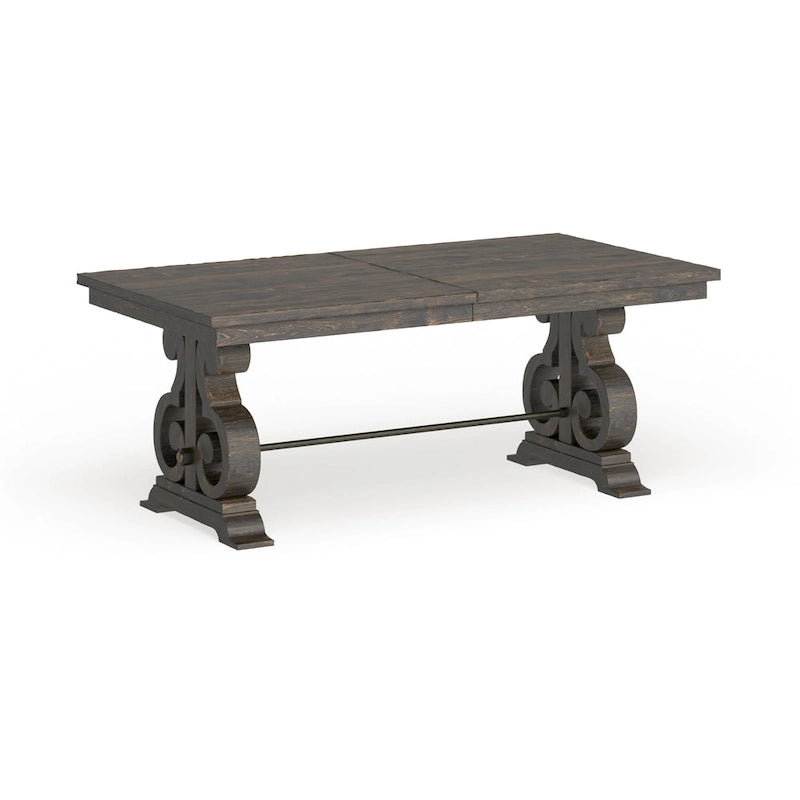 Aged Wood Rectangular Dining Table