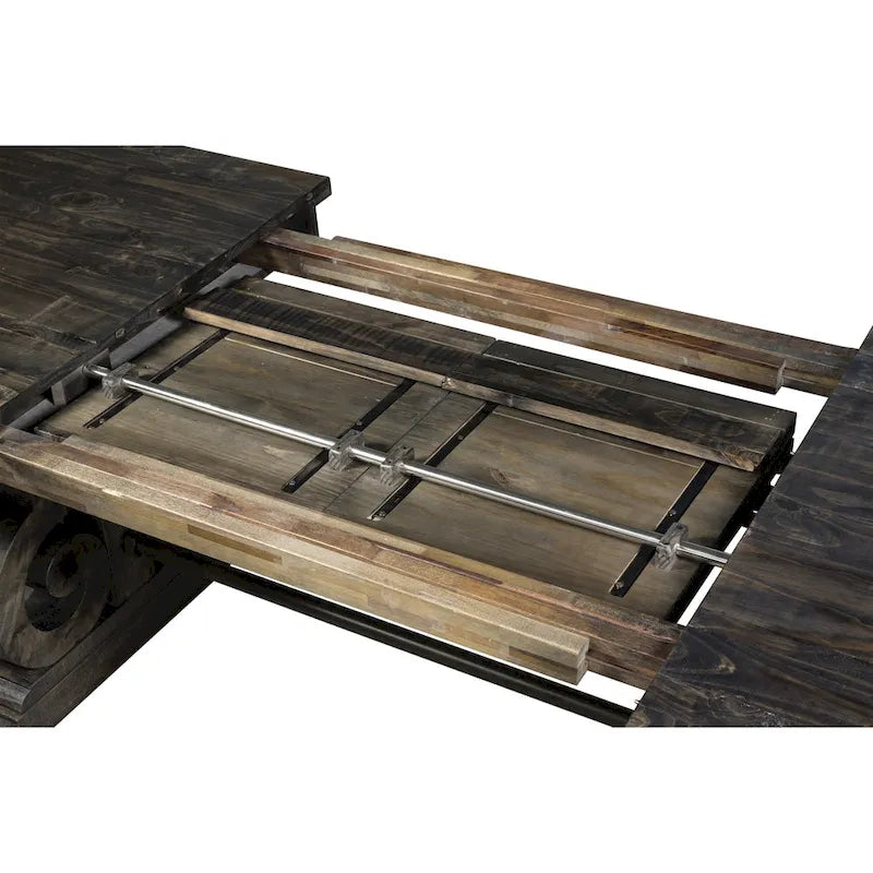 Aged Wood Rectangular Dining Table