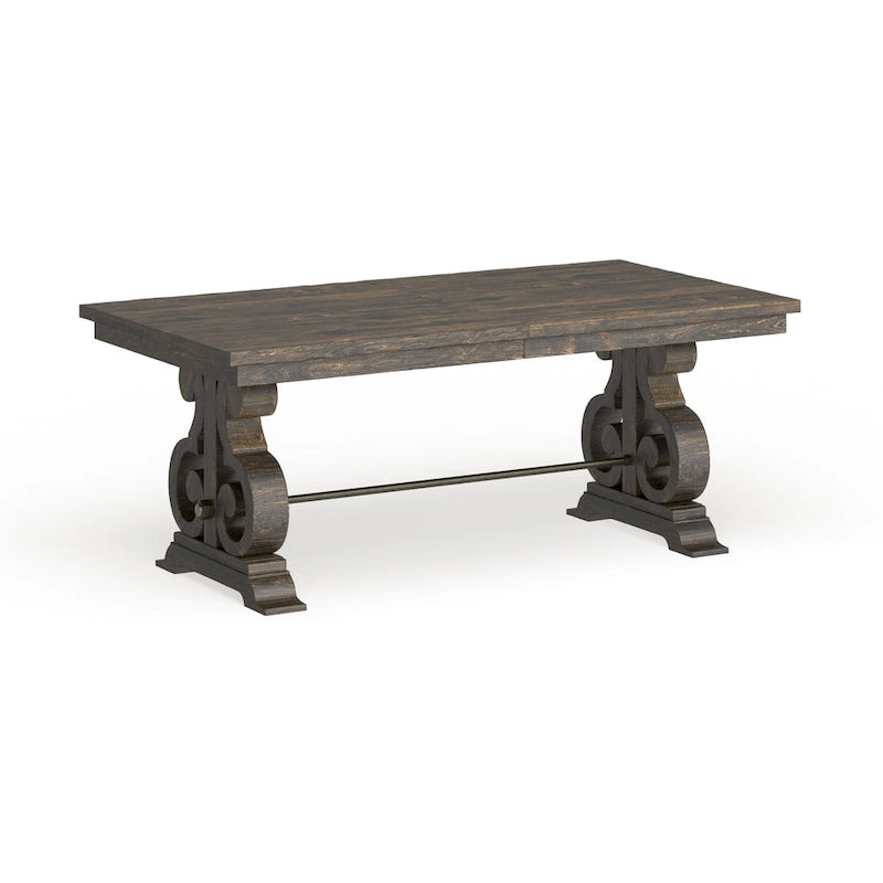 Aged Wood Rectangular Dining Table