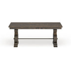 Aged Wood Rectangular Dining Table