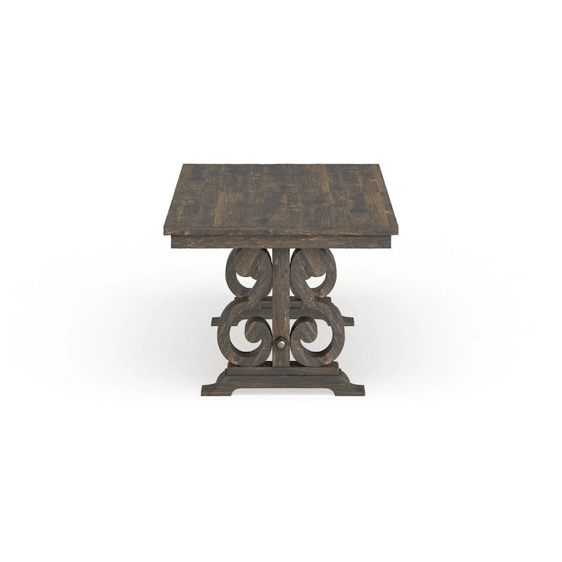 Aged Wood Rectangular Dining Table