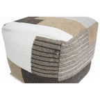 Wool Cotton Pouf