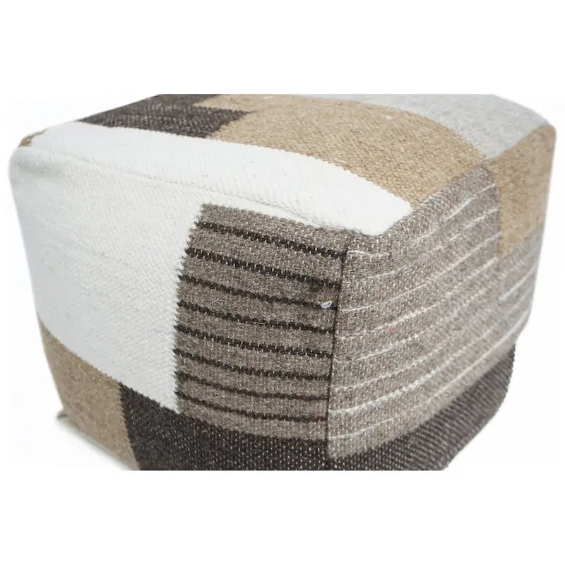 Wool Cotton Pouf