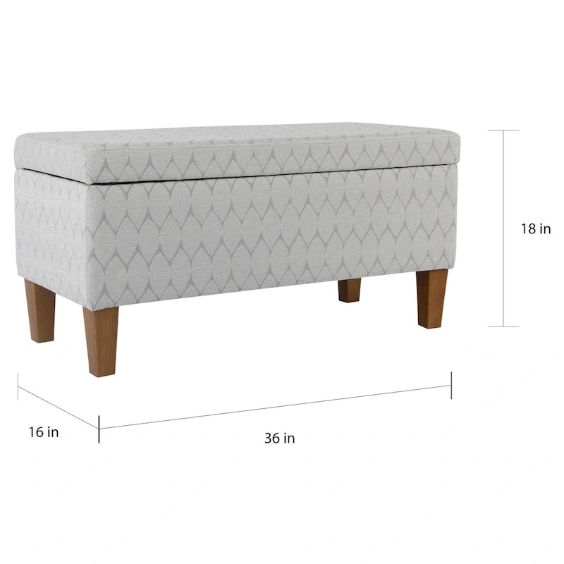 Large Textured Storage Bench