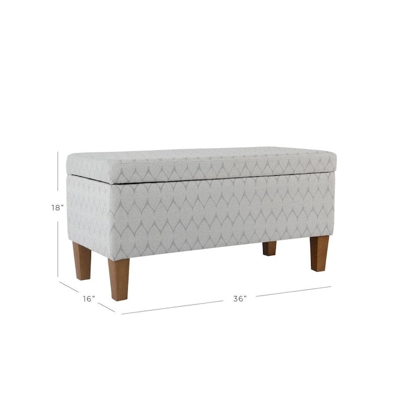 Large Textured Storage Bench