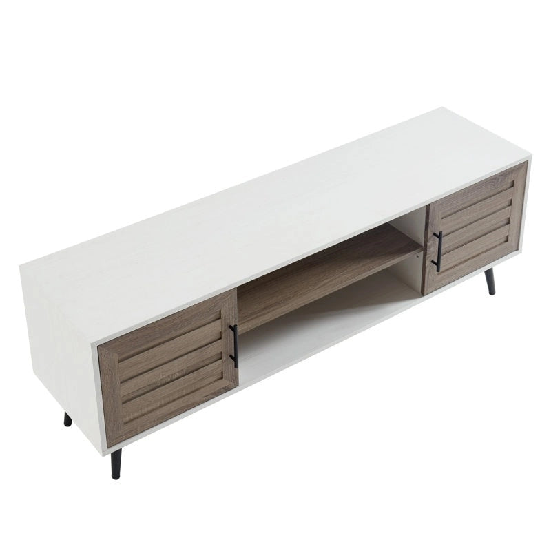 Mid-Century Modern TV Stand For TVs Up To 70 Entertainment Center Media Console - 20.5 H X 59 W X 15.5 D