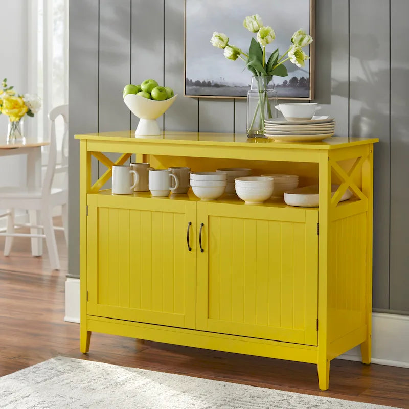 2-Door Buffet Sideboard with Adjustable Shelf