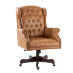Modern Swivel Executive Chair with Tufted Back