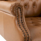 Modern Swivel Executive Chair with Tufted Back