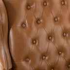 Modern Swivel Executive Chair with Tufted Back