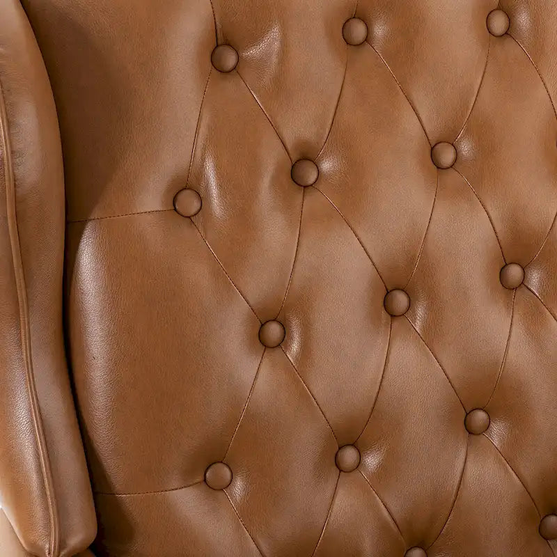 Modern Swivel Executive Chair with Tufted Back