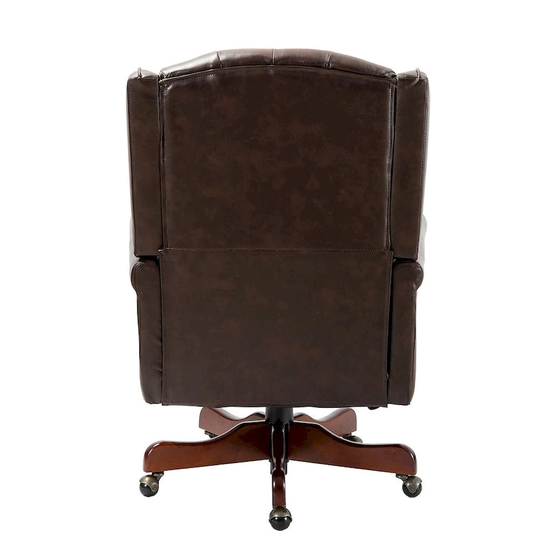 Modern Swivel Executive Chair with Tufted Back