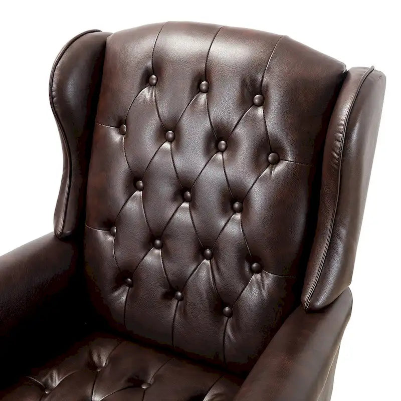 Modern Swivel Executive Chair with Tufted Back