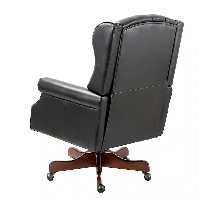 Modern Swivel Executive Chair with Tufted Back