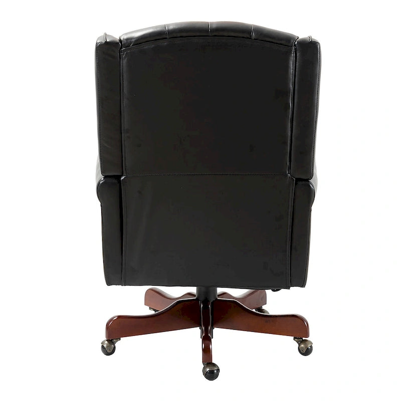 Modern Swivel Executive Chair with Tufted Back