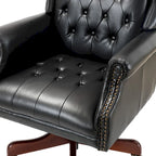 Modern Swivel Executive Chair with Tufted Back