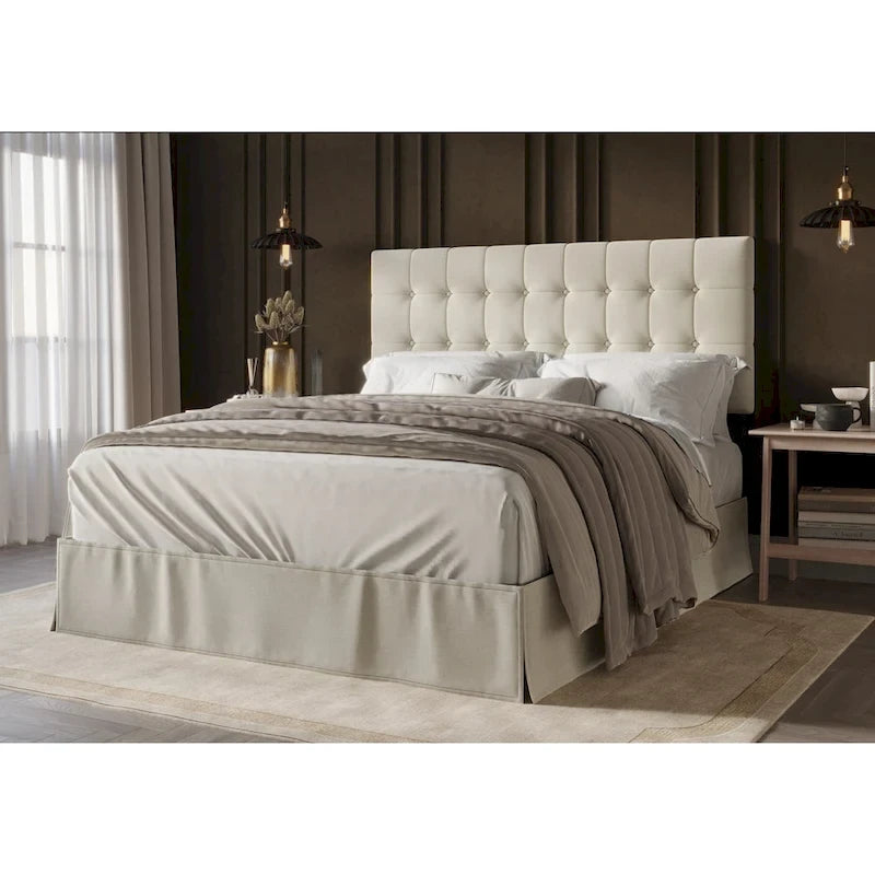 Tufted Upholstered Panel Bed