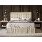 Tufted Upholstered Panel Bed