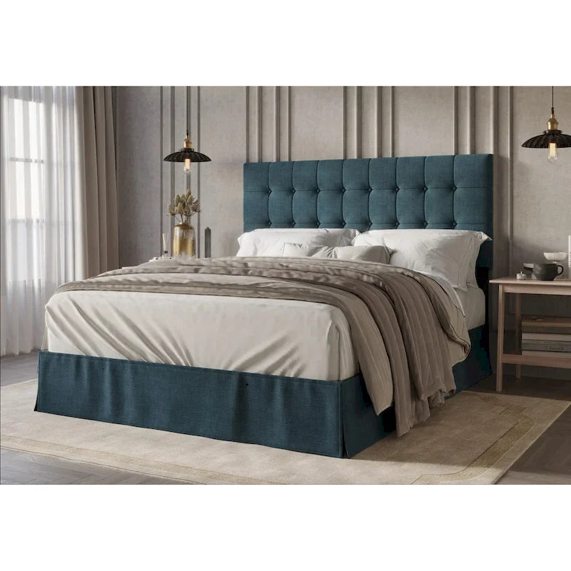 Tufted Upholstered Panel Bed