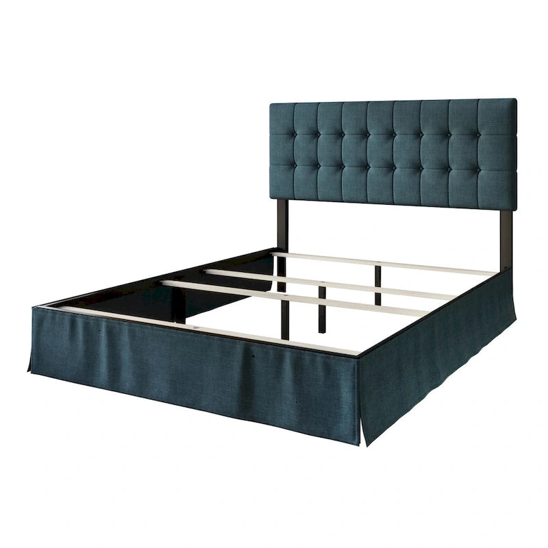 Tufted Upholstered Panel Bed