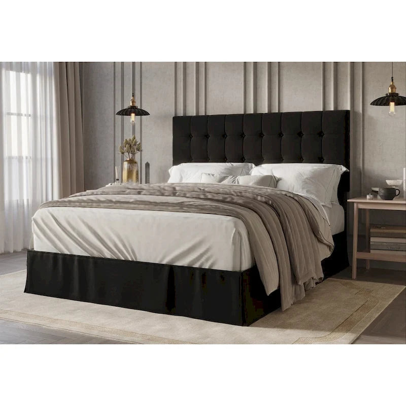 Tufted Upholstered Panel Bed