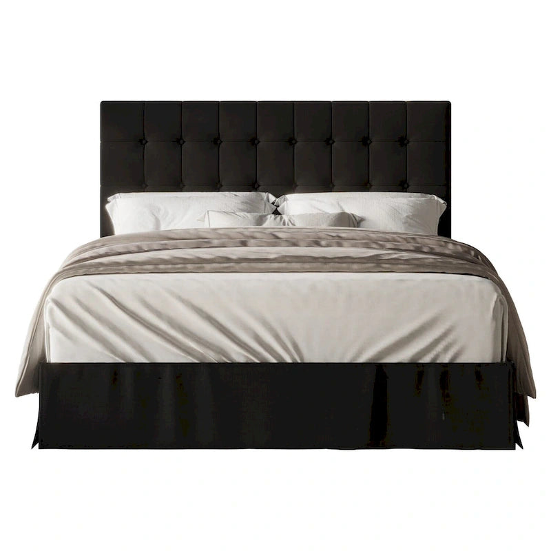 Tufted Upholstered Panel Bed