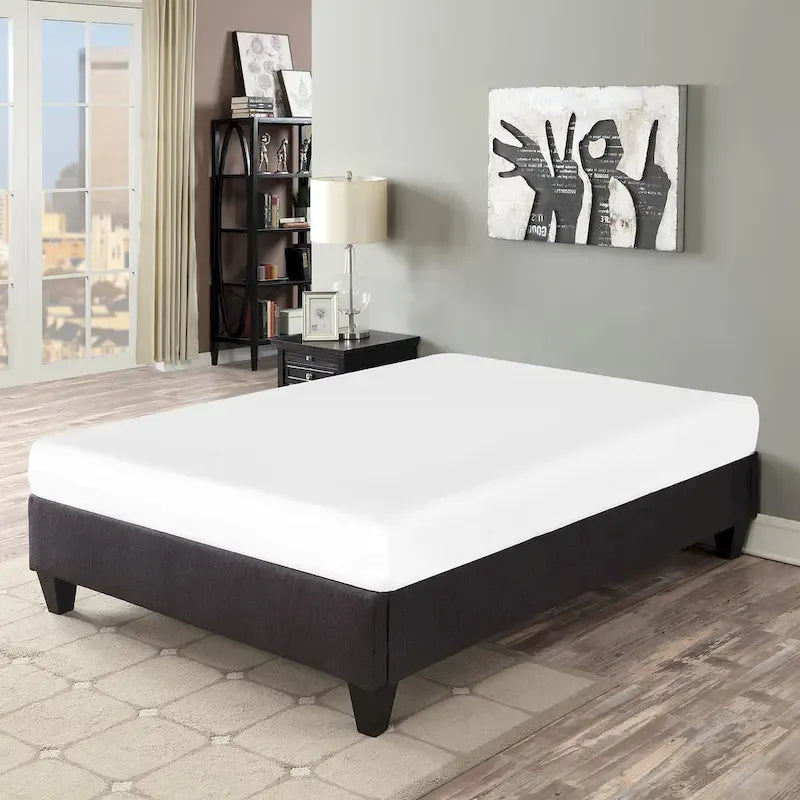 Dark Grey 14 in. Platform Bed Frame Mattress Foundation