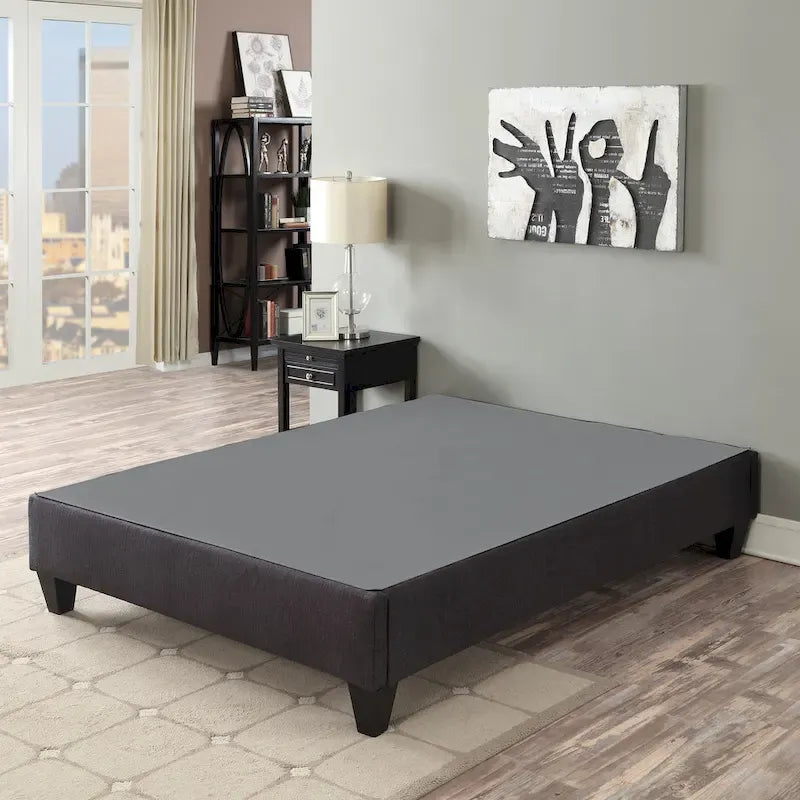Dark Grey 14 in. Platform Bed Frame Mattress Foundation