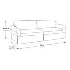Mid-century Slip Cover Sofa