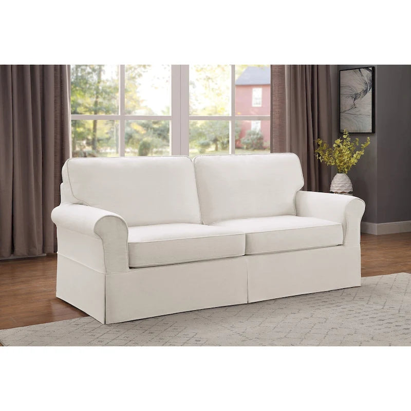 Mid-century Slip Cover Sofa