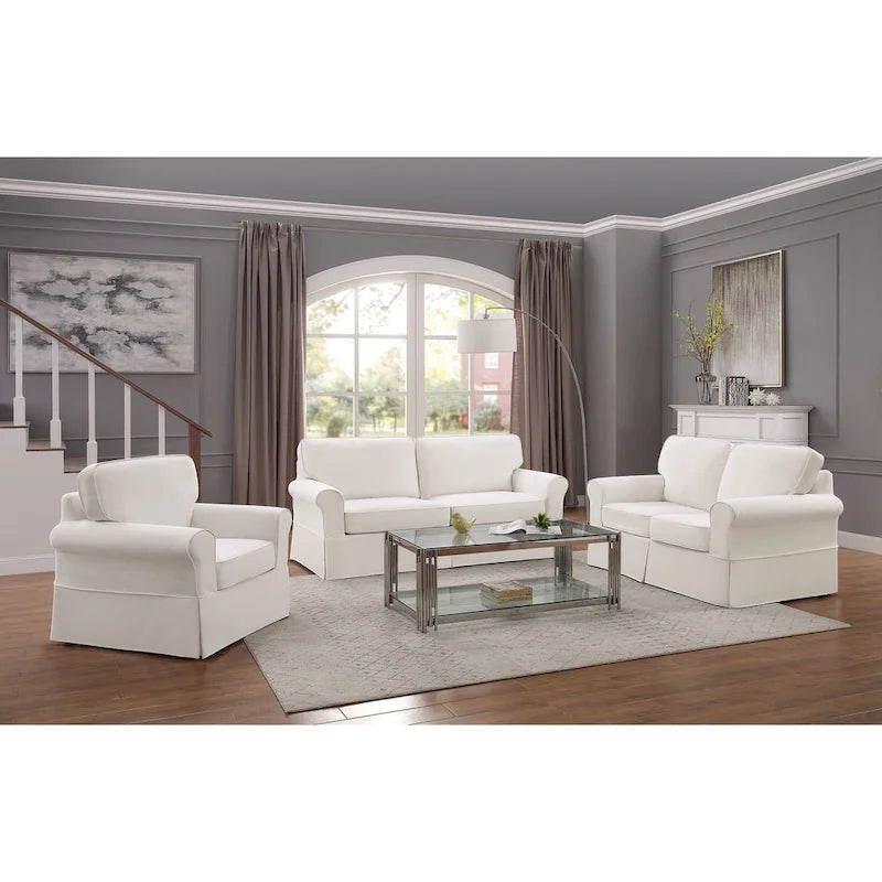 Mid-century Slip Cover Sofa