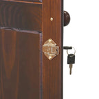 100% Solid Wood Wardrobe Armoire with 2 Drawers, Metal or Wooden Knobs