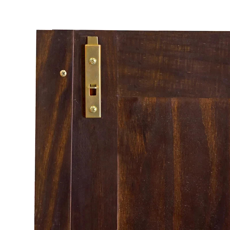 100% Solid Wood Wardrobe Armoire with 2 Drawers, Metal or Wooden Knobs