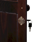100% Solid Wood Wardrobe Armoire with 2 Drawers, Metal or Wooden Knobs