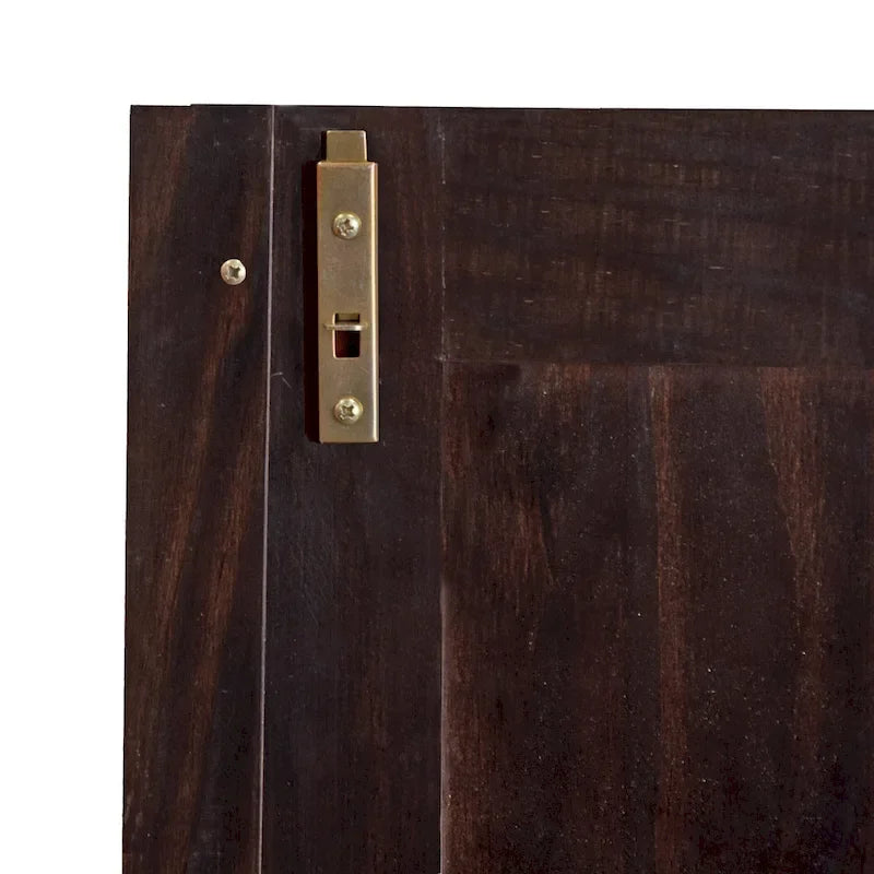 100% Solid Wood Wardrobe Armoire with 2 Drawers, Metal or Wooden Knobs