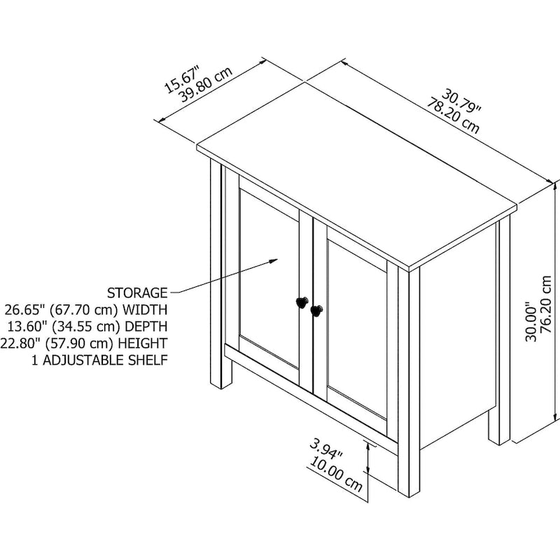Accent Storage Cabinet with Doors
