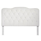 Traditional Upholstered Button Tufted Queen Headboard