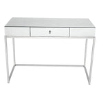 42" Iron Makeup Vanity Table with Mirror - Tube Feet