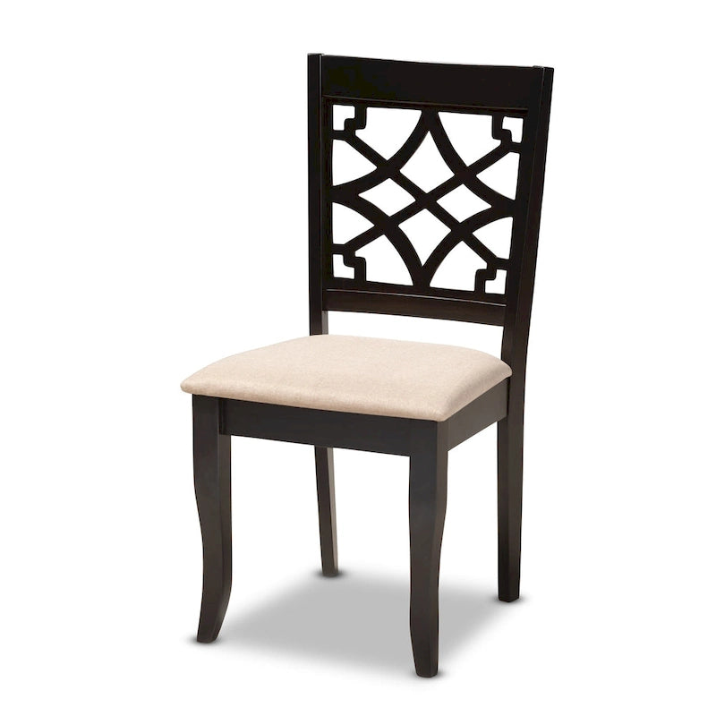 Modern and Contemporary Fabric 4-Piece Dining Chair Set