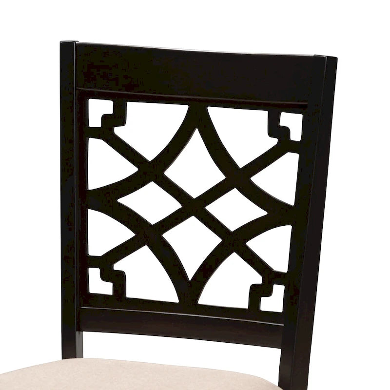 Modern and Contemporary Fabric 4-Piece Dining Chair Set