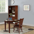 Wooden Writing Desk with Butcher Block Surface