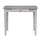 Wooden Writing Desk with Butcher Block Surface
