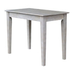 Wooden Writing Desk with Butcher Block Surface